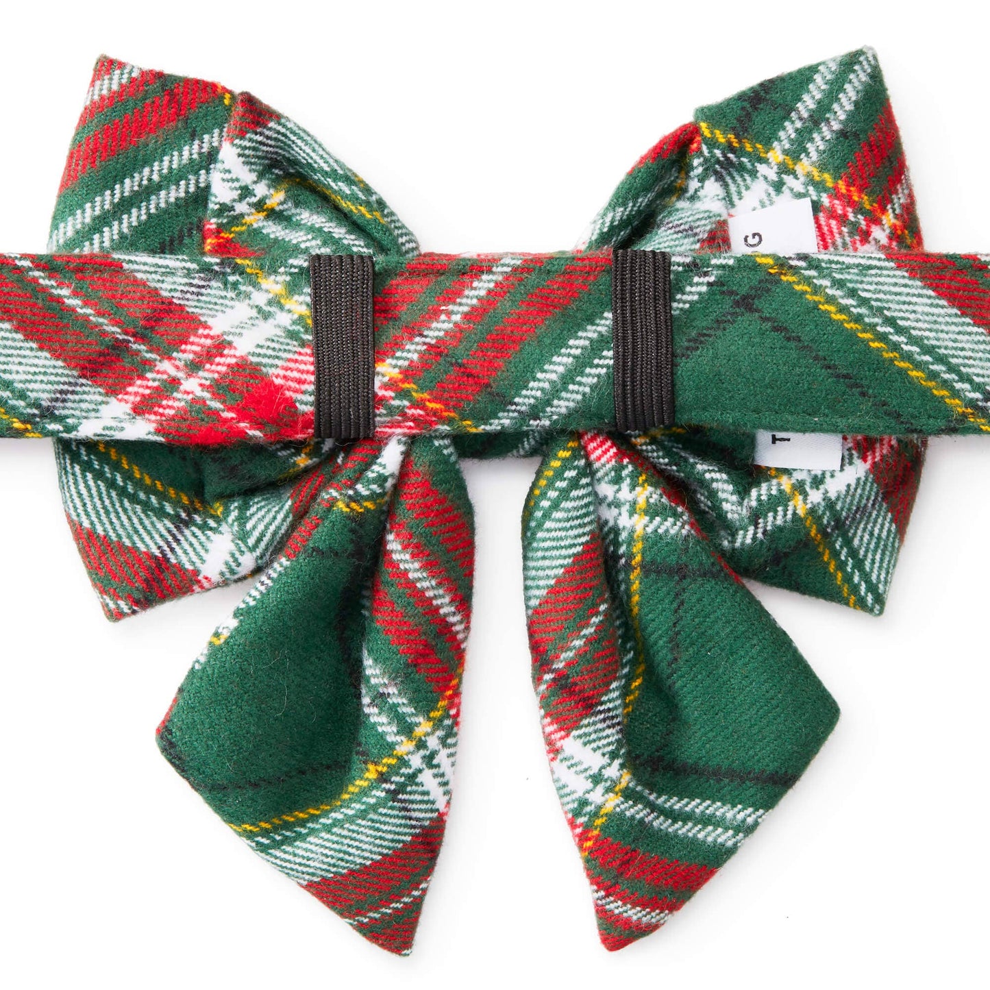 Holly Jolly Flannel Holiday Lady Dog Bow