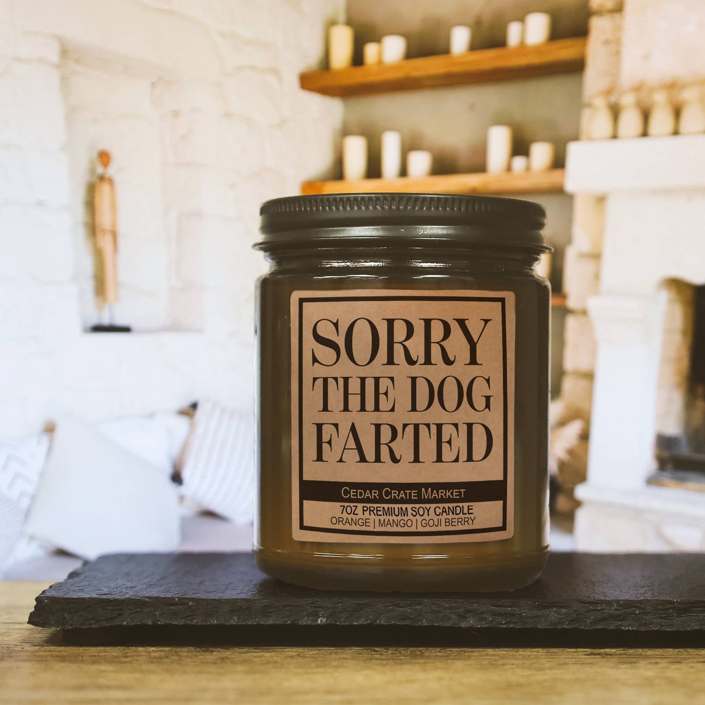 Candle - Sorry The Dog Farted Amber