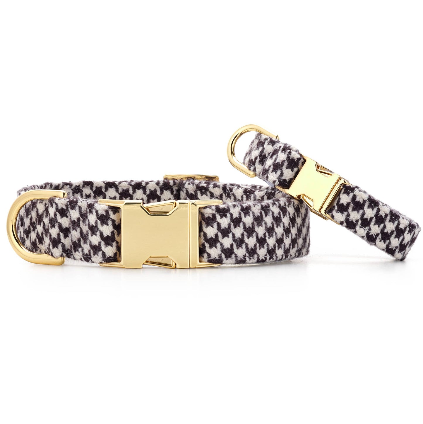 Houndstooth Flannel Fall Dog Collar