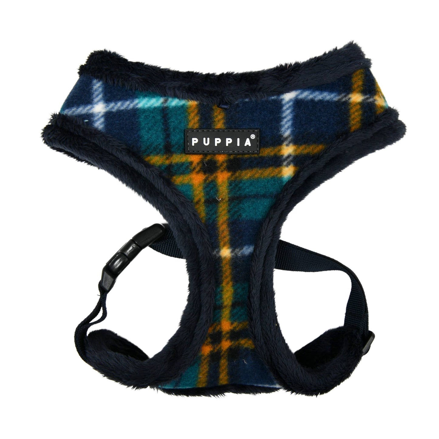 PLAID HARNESS (ADJUSTABLE STRAPS, FLEECE LINING, & LOCATER TAG)