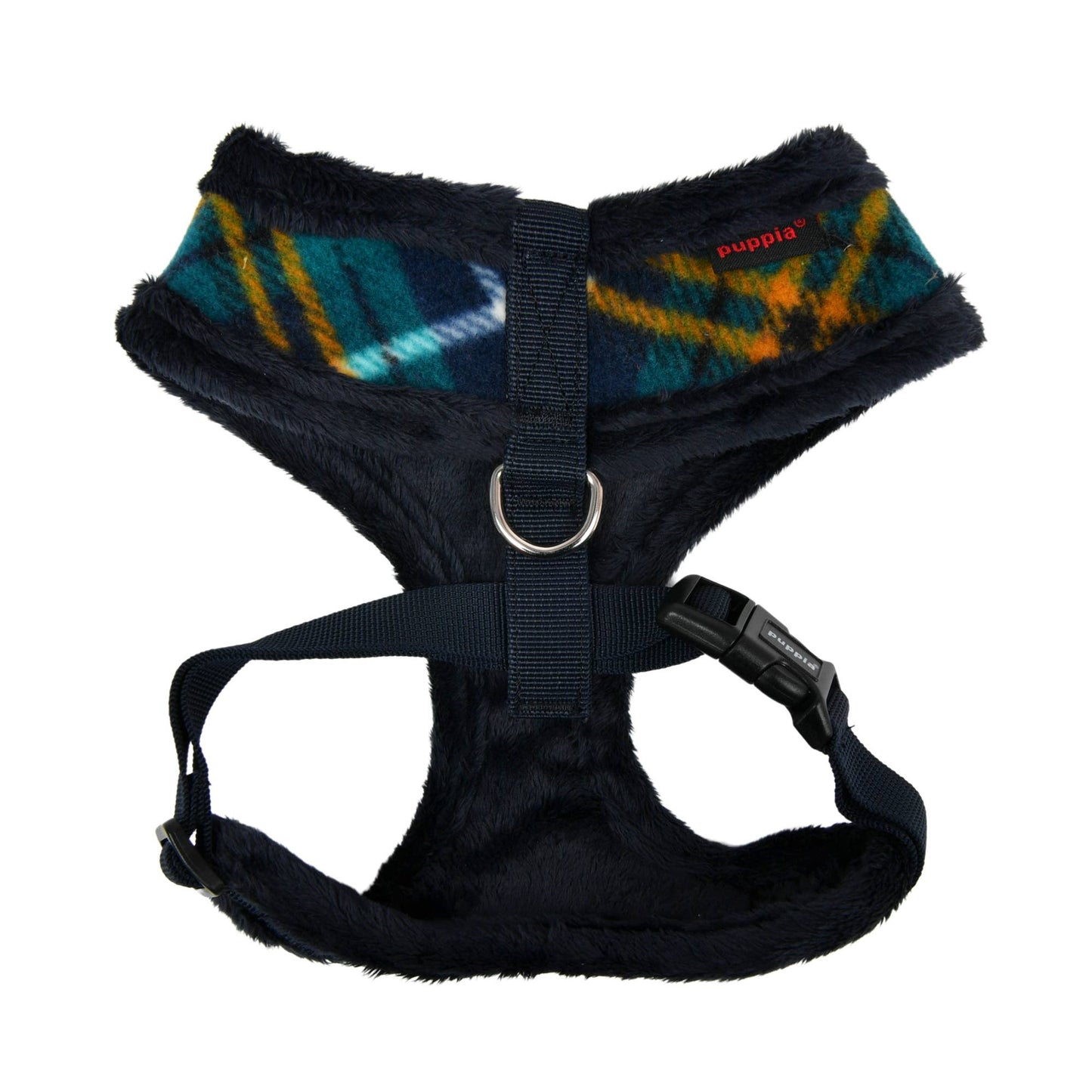 PLAID HARNESS (ADJUSTABLE STRAPS, FLEECE LINING, & LOCATER TAG)