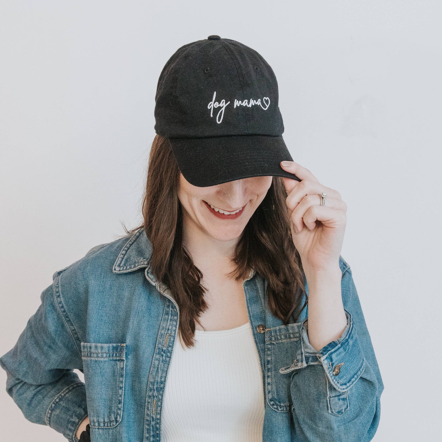 Dog Mama Hat - Black