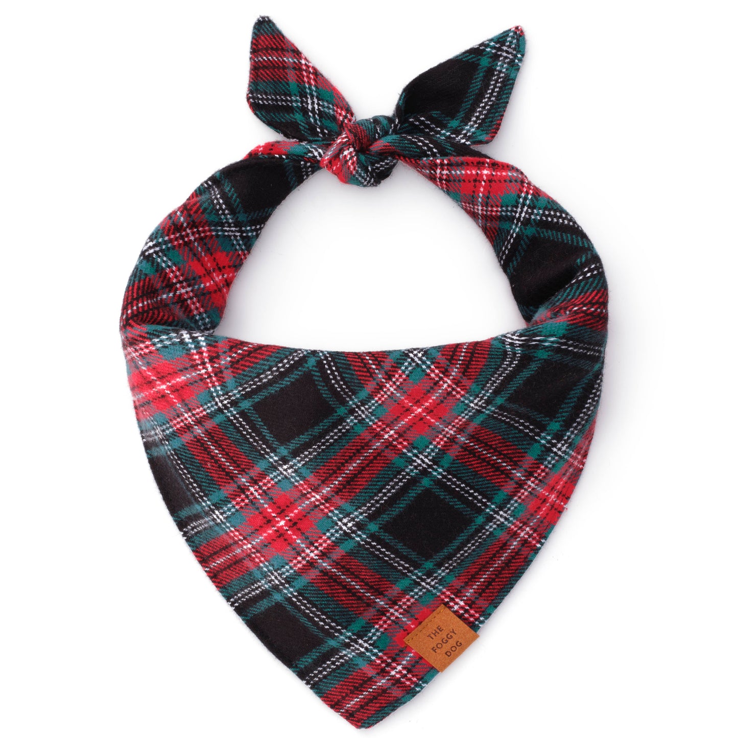 DJ x TFD Georgia Plaid Flannel Holiday Dog Bandana