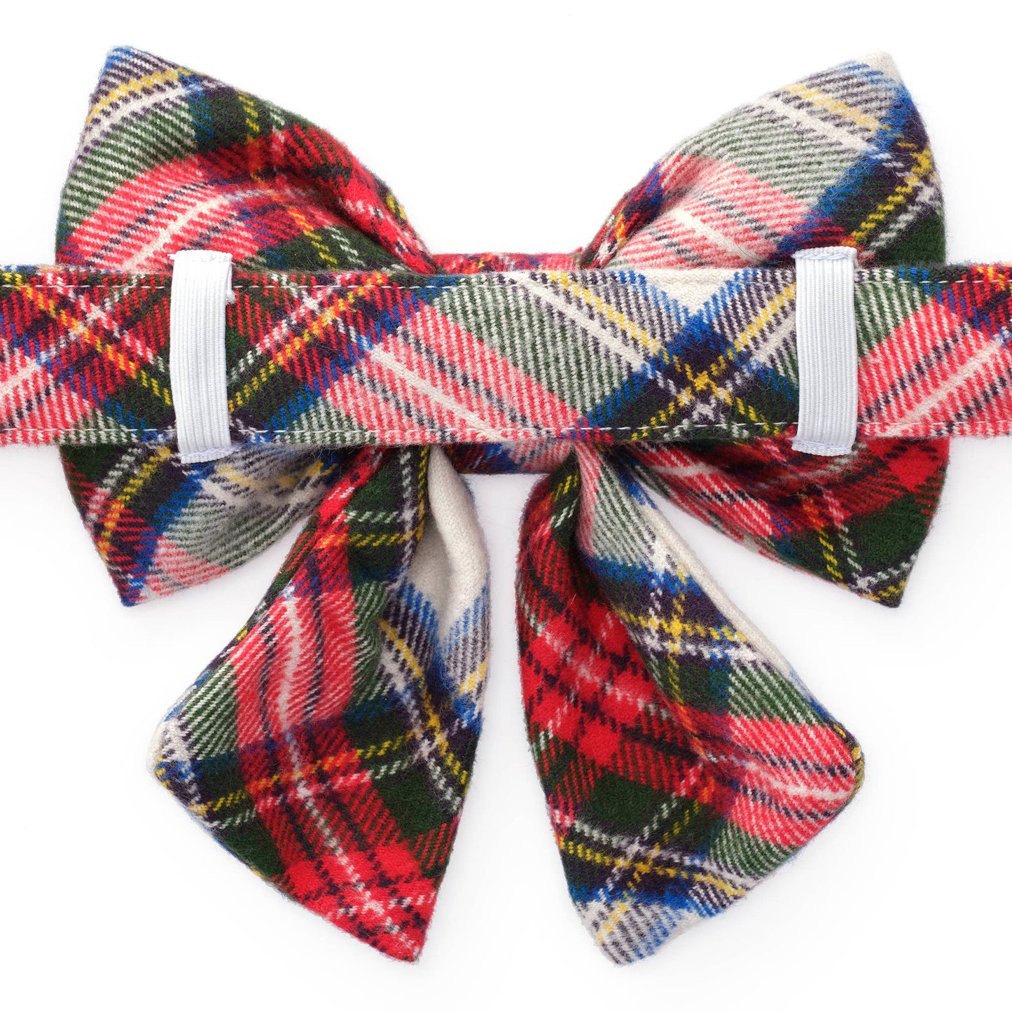 Regent Plaid Flannel Holiday Lady Dog Bow