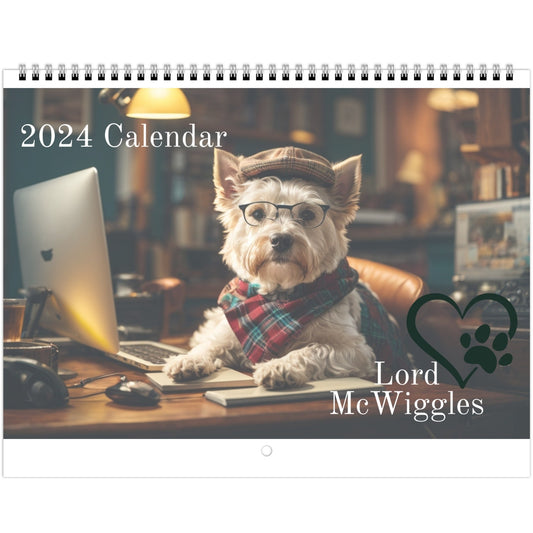 2024 Lord McWiggles Wall Calendar (US)