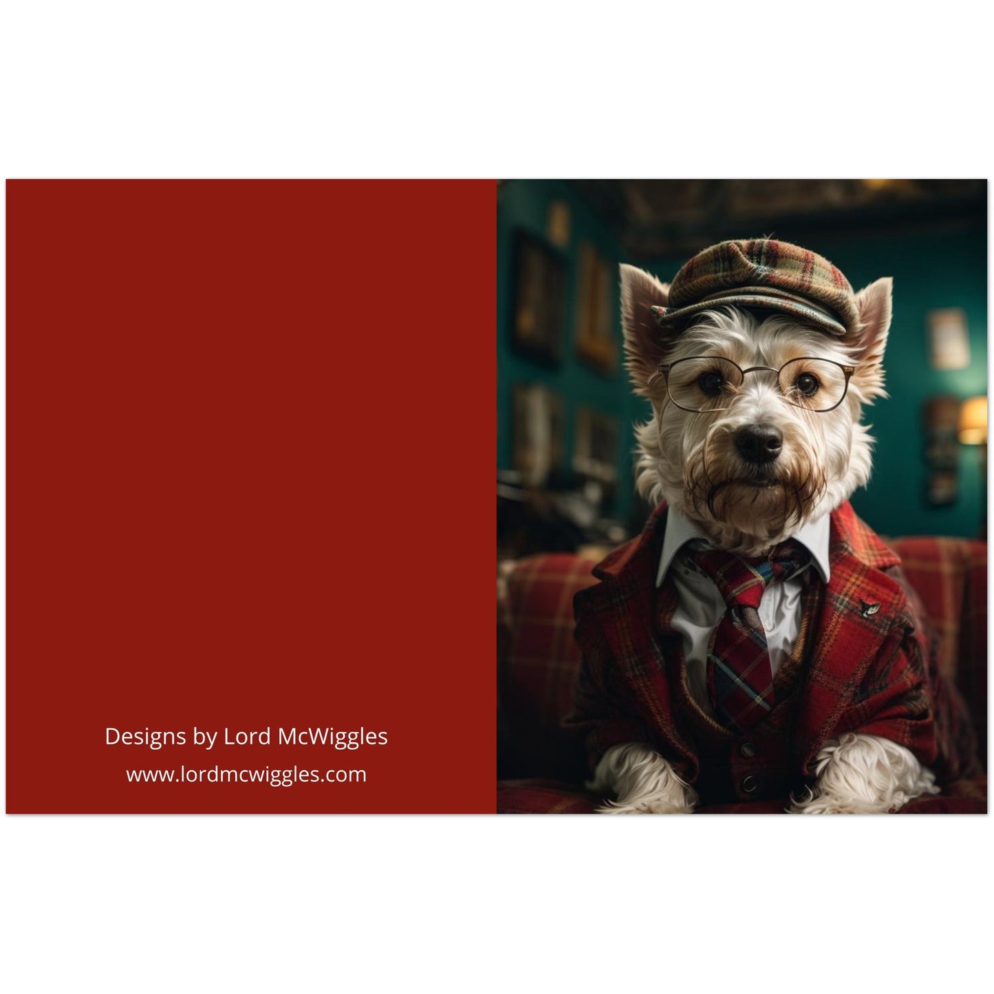 Lord McWiggles - Original - Pack of 10 Greeting Cards and Envelopes