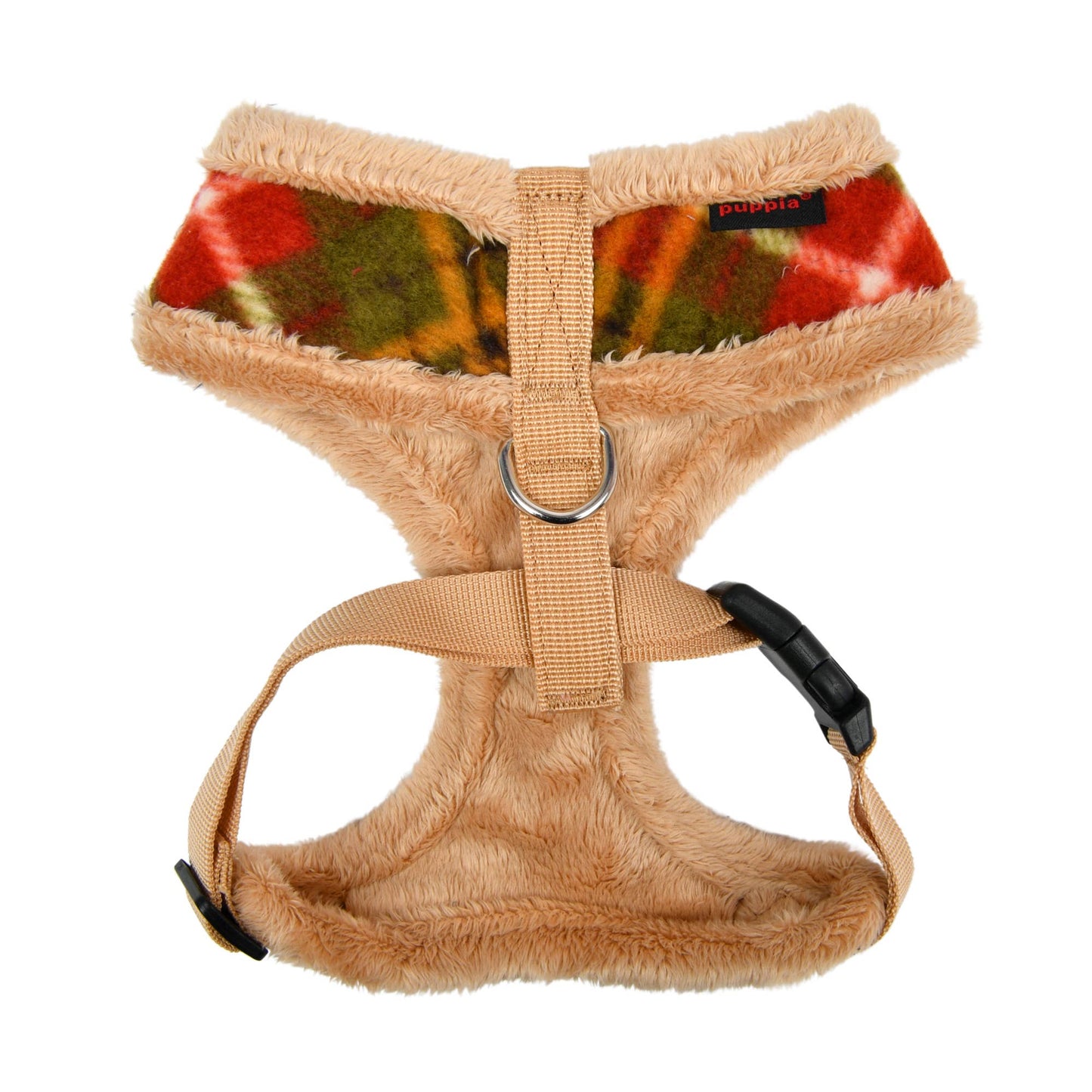 PLAID HARNESS (ADJUSTABLE STRAPS, FLEECE LINING, & LOCATER TAG)