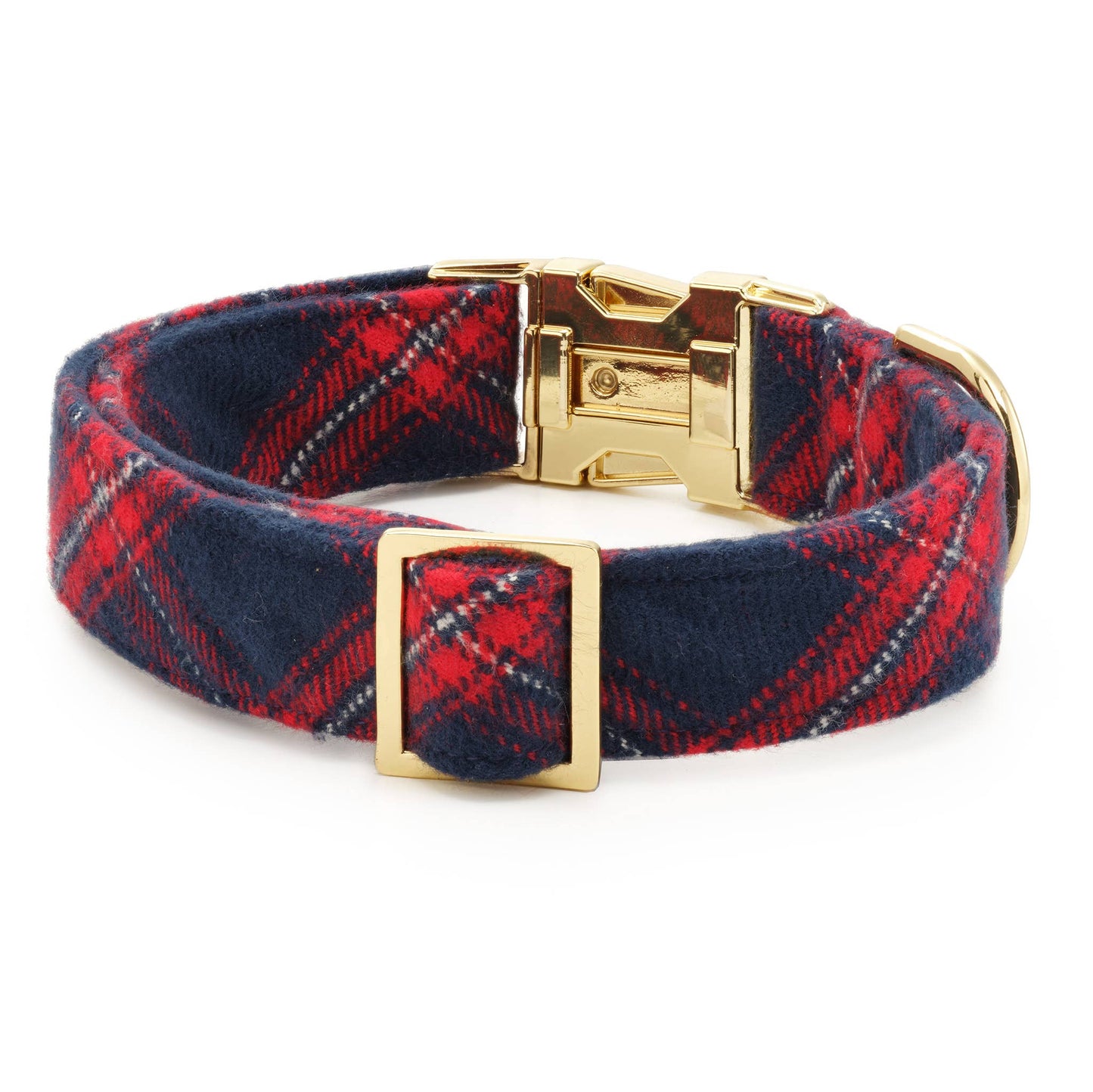 Kingston Plaid Flannel Holiday Dog Collar