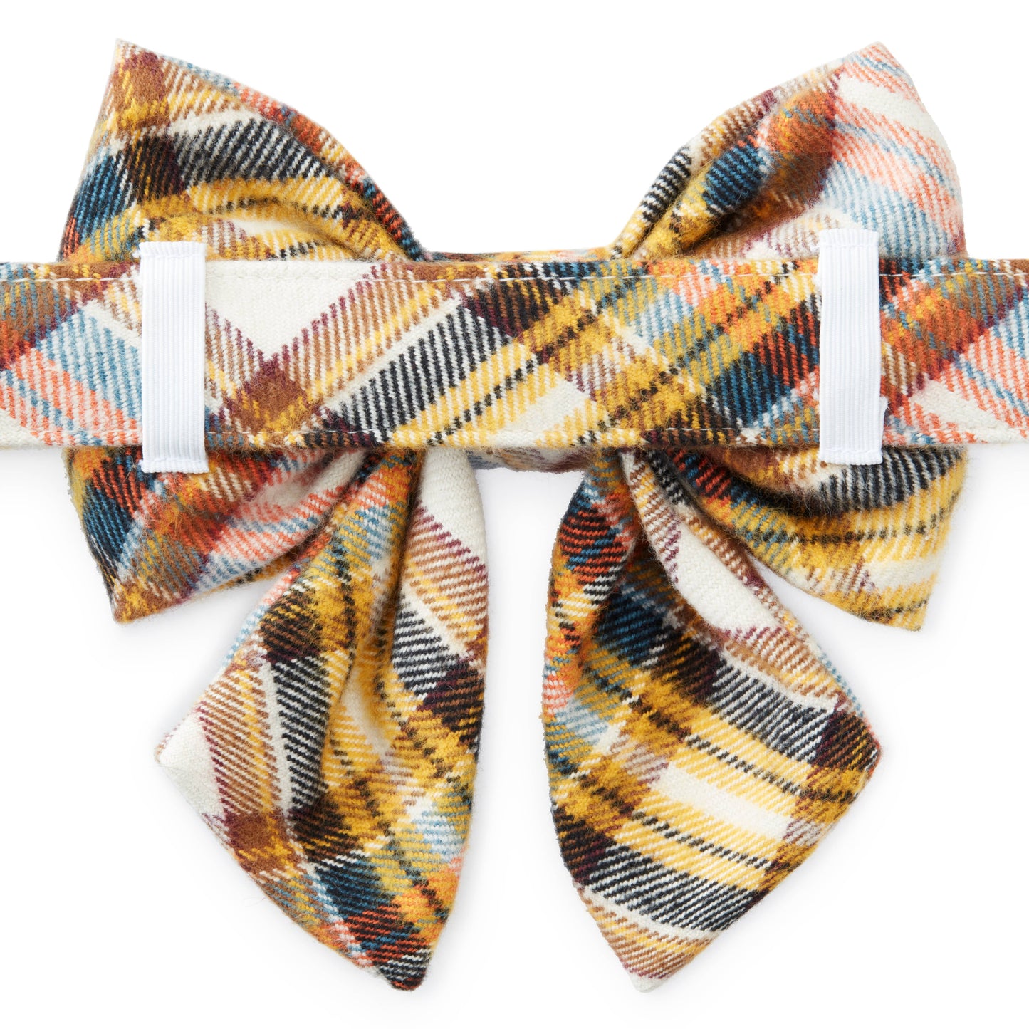 Cornucopia Flannel Fall Lady Dog Bow