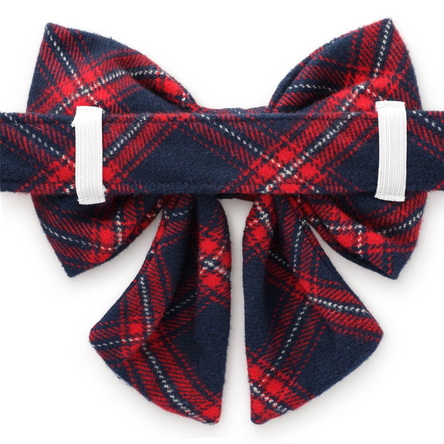 Kingston Plaid Flannel Holiday Lady Dog Bow