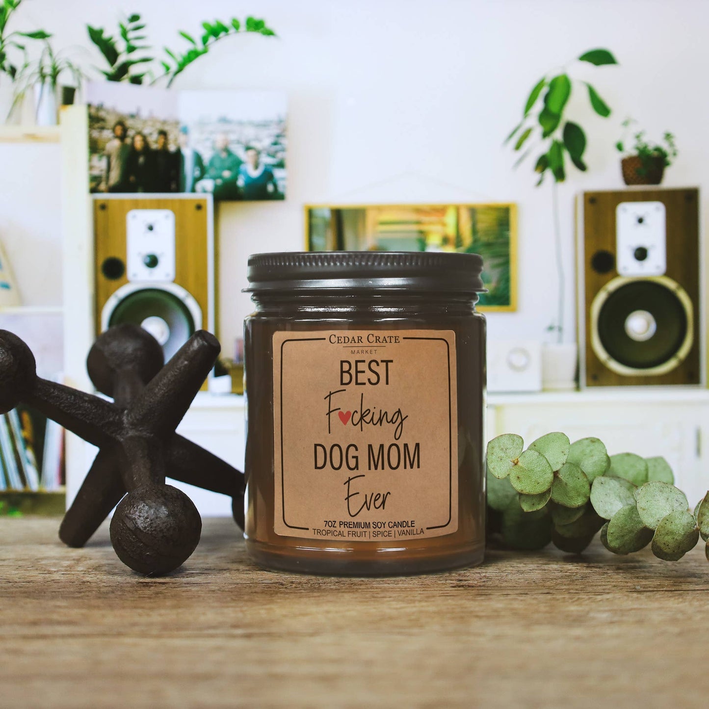 Candle - Best Fucking Dog Mom Ever Amber