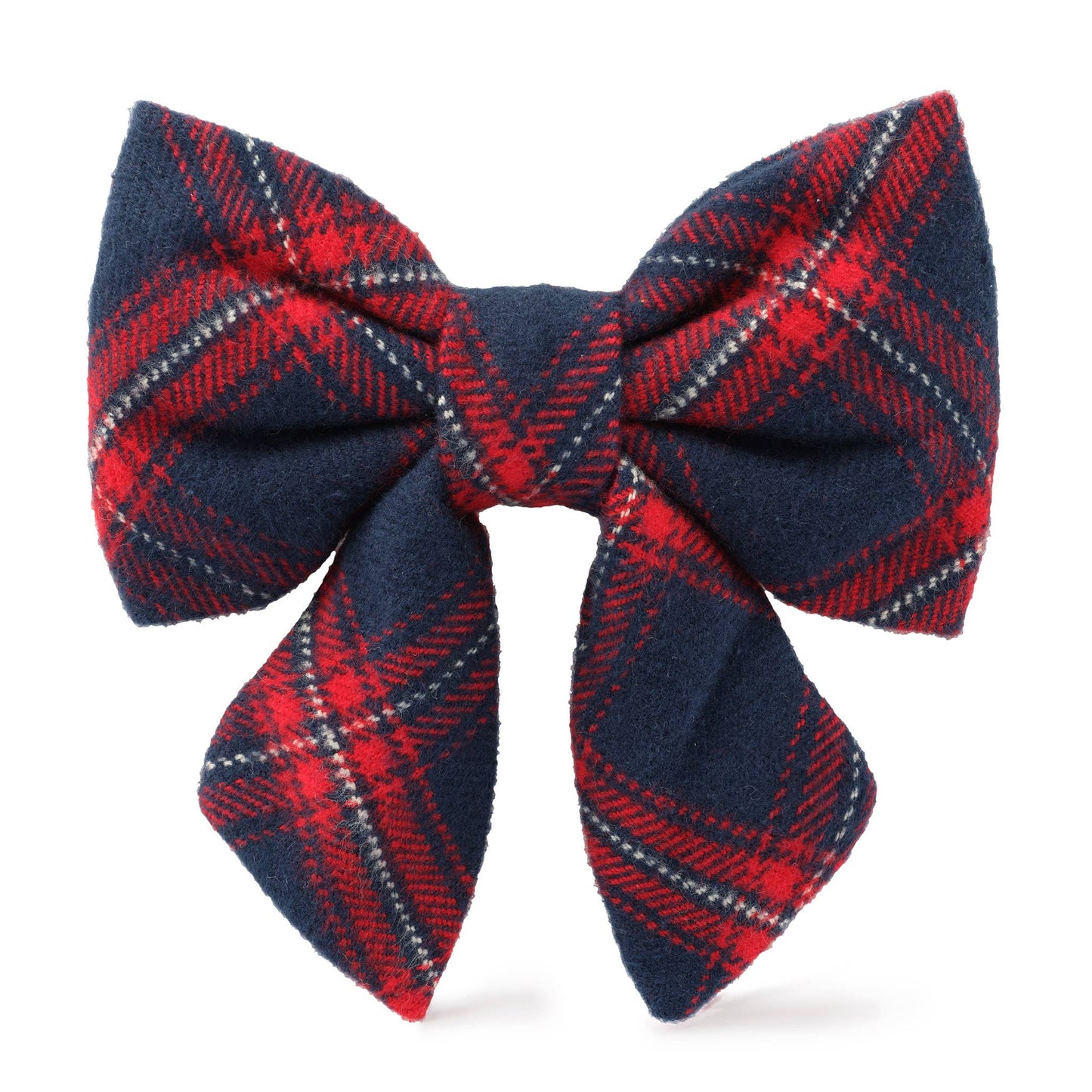 Kingston Plaid Flannel Holiday Lady Dog Bow