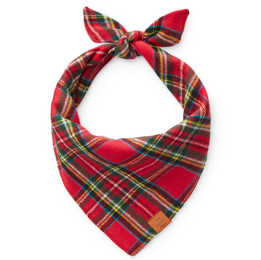 Tartan Plaid Flannel Holiday Dog Bandana