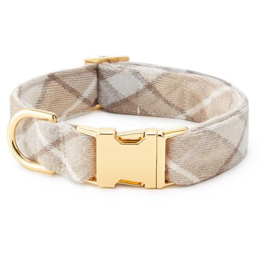 Andover Plaid Flannel Dog Collar