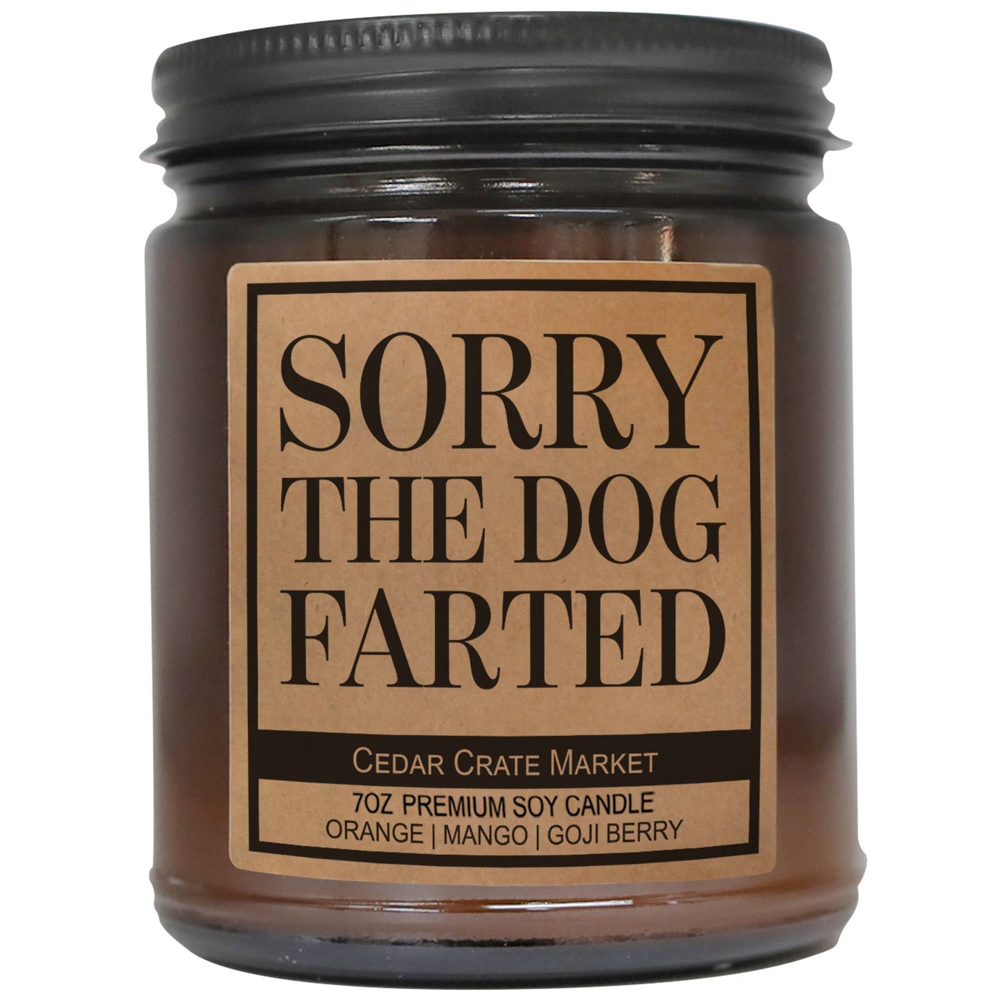 Candle - Sorry The Dog Farted Amber